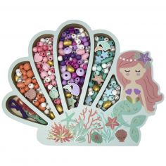 Coffret perles bois Sirène - Sycomore