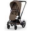 Duo e-PRIAM 2026 Poussette électrique tout-terrain avec nacelle pliable Matt Black Coconut Brown Cybex Produit 2