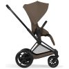 Duo e-PRIAM 2026 Poussette électrique tout-terrain avec nacelle pliable Matt Black Coconut Brown Cybex Produit 5