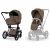 Variation Matt Black, Coconut Brown du produit Duo e-PRIAM 2026 Poussette électrique tout-terrain avec nacelle pliable Matt Black Coconut Brown de la marque Cybex