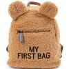 Sac à dos bébé My first bag Teddy beige (24 cm) - Childhome