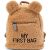 Variation Beige, noir du produit Sac à dos bébé My first bag Teddy beige (24 cm) de la marque Childhome