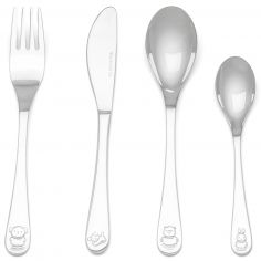 Coffret couverts enfant Miffy amis personnalisable (4 pièces) - Zilverstad