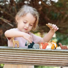 Set animaux en bois Forêt