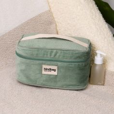 Vanity Gaspard Velours Vert d'eau - Hindbag