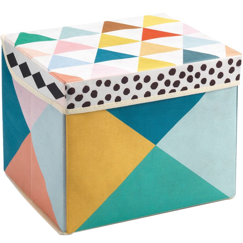 Cube de rangement en tissu Djeco