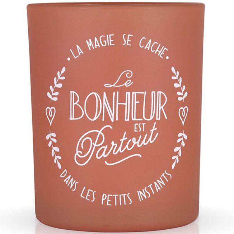 Bougie Le bonheur est partout Créa Bisontine