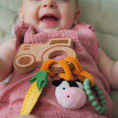 Hochet en bois Ferme