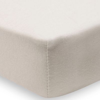 Lot de 2 draps housses en jersey Light Terra-Oatmeal (70 x 140 cm)