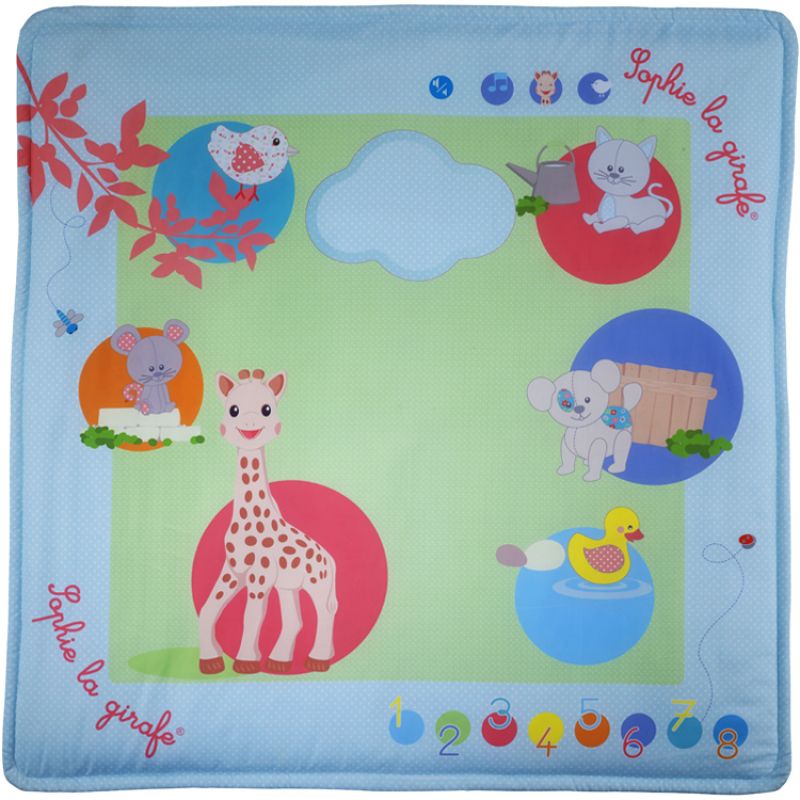 Tapis d'éveil intéractif Sophie la girafe Fresh Touch (100 x 100 cm) Sophie la girafe