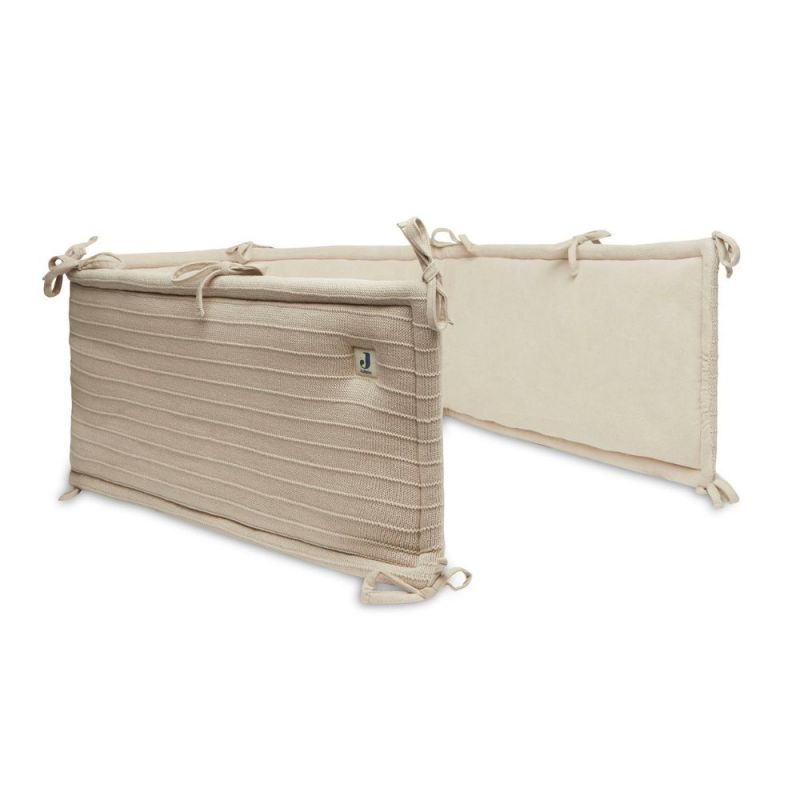 Tour de lit Pure Knit Nougat (pour lit 60 x 120 ou 70 x 140 cm) Jollein