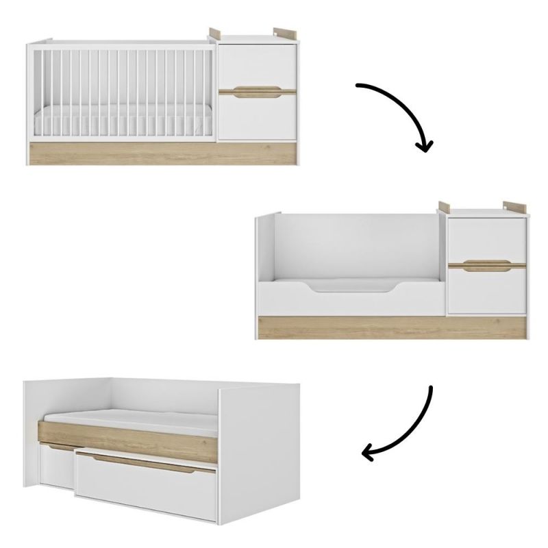 Lit compact évolutif Céleste (70 x 140 cm) Galipette