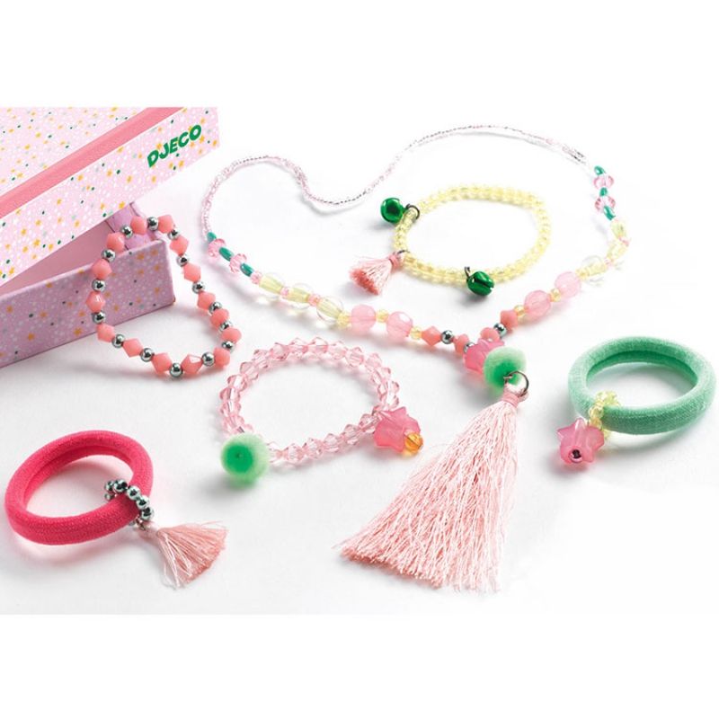 Coffret Bijoux pompons et étoiles Djeco