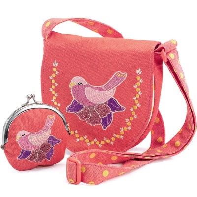 Sac et porte-monnaie oiseau Djeco