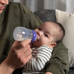 Lot de 2 biberons et tétines Natural Wave® spécial allaitement (240 ml)