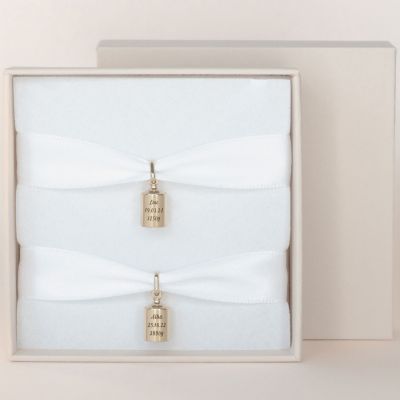 Coffret duo Pendentifs (plaqué or jaune)  par Mon Petit Poids