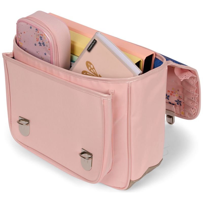 Cartable A4 primaire Stella Froufrous Rose (38 cm) Caramel & Cie Produit ouvert 4
