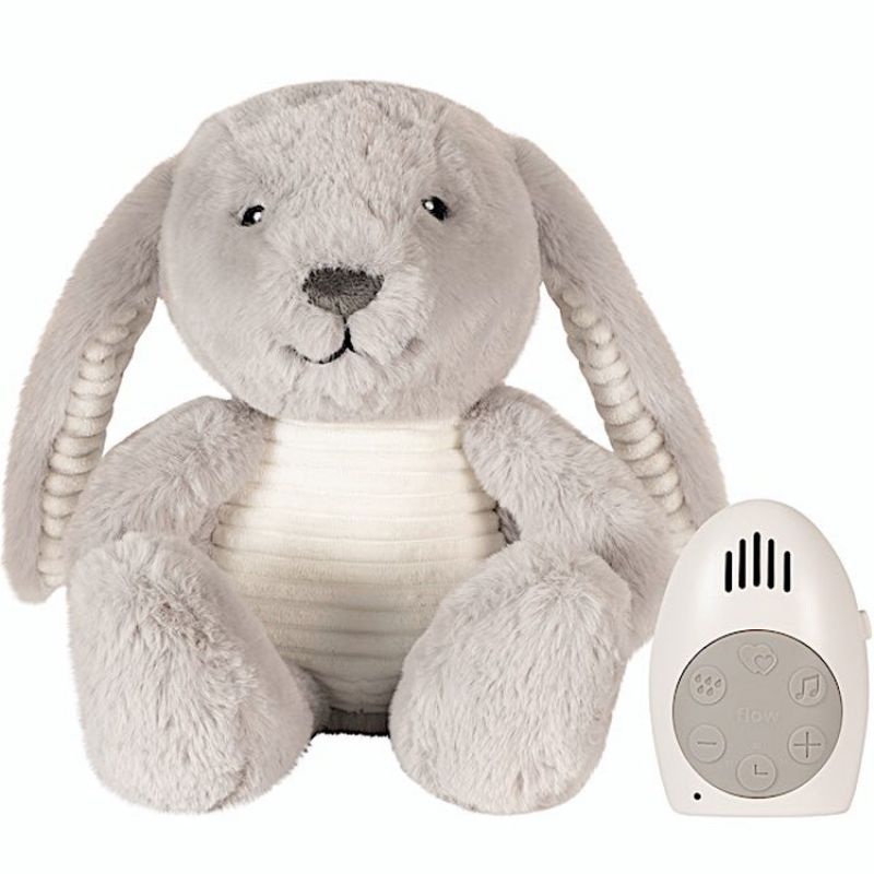 Peluche bruit blanc Milo le lapin gris FLOW Produit 1 grande taille