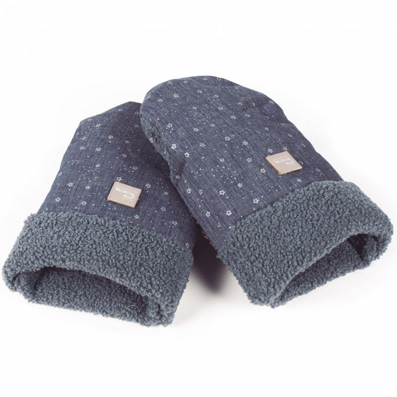 Moufles pour poussette Dreamer bleues Walking Mum