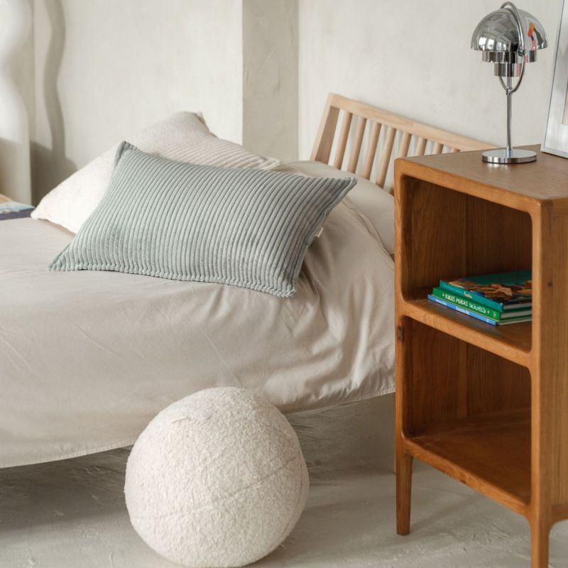 Coussin balle Cream White molletonné Wigiwama Ambiance 7