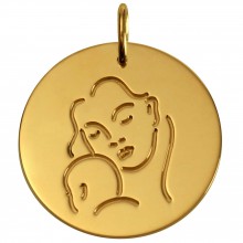 Grande Médaille Femme à l'enfant (or jaune 750°)  par Monnaie de Paris