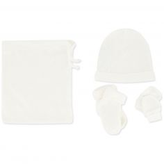 kit naissance bonnet chaussettes mouffles en coton bio - Tartine et Chocolat