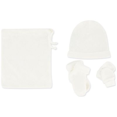 kit naissance bonnet chaussettes mouffles en coton bio Tartine et Chocolat