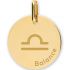 Médaille zodiaque Balance personnalisable (or jaune 375°) - Lucas Lucor