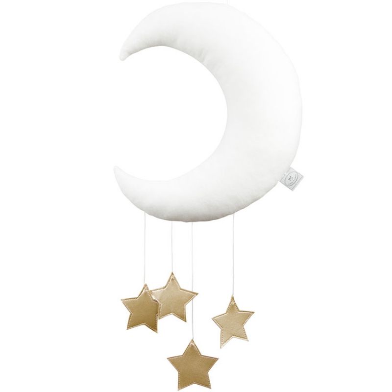 Mobile Lune blanc Cotton&Sweets