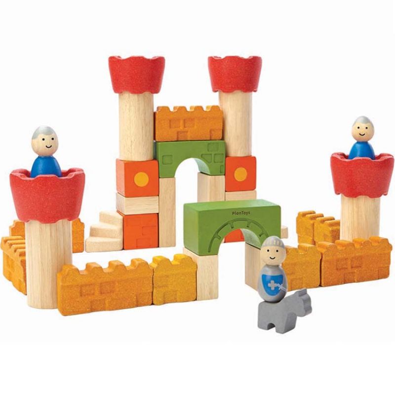 Blocs de construction Château (35 pièces) Plan Toys