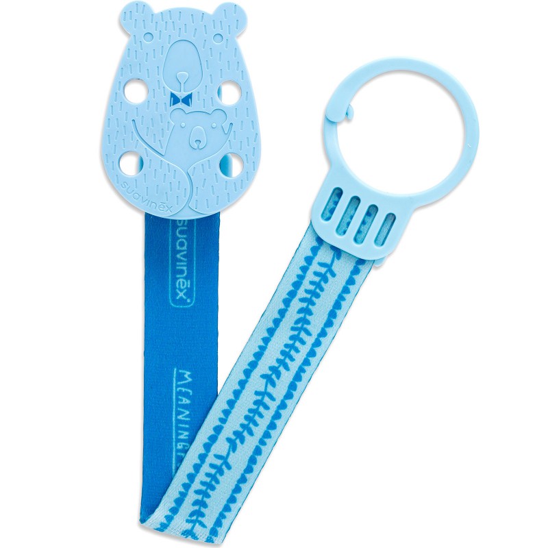 Attache sucette Ours bleu Suavinex