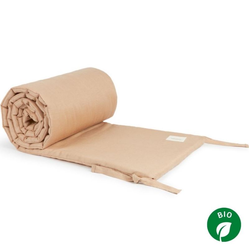 Tour de lit Lin français sand (pour lits 60 x 120 et 70 x 140 cm) Nobodinoz