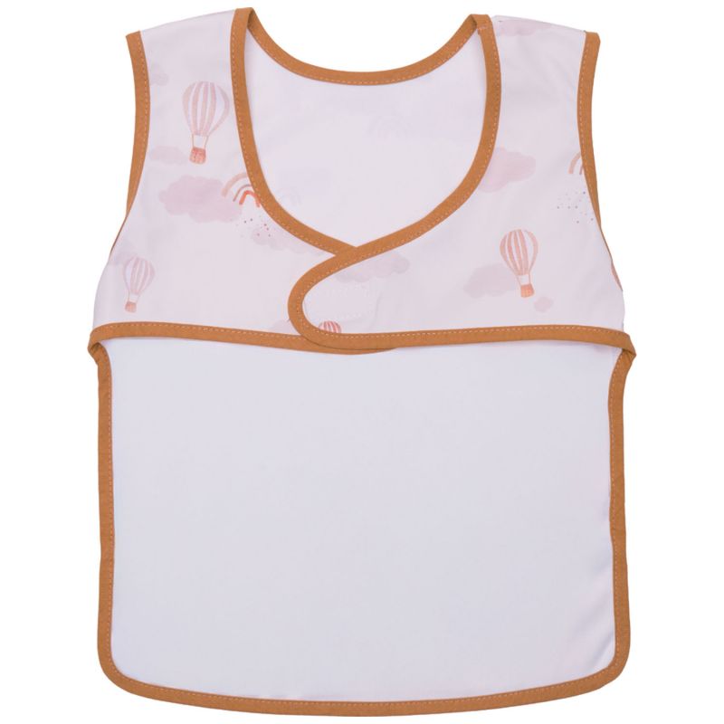 Bavoir intégral en tissu imperméable souple montgolfières crème et camel BB & Co Produit 2