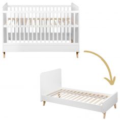 Lit bébé évolutif Loft White (140 x 70 cm) - Quax