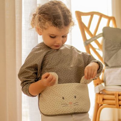 Bavoir manches longues Poppy Moss