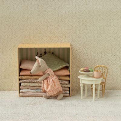 Table d'appoint vintage Souris Blanc cassé