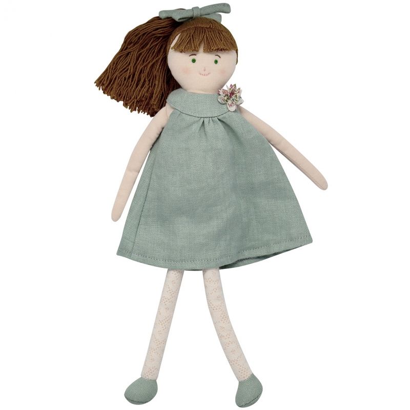 Poupée souple en lin vert céladon (30 cm) Trousselier