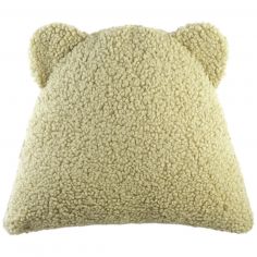 Coussin ours Matcha molletonné - Wigiwama