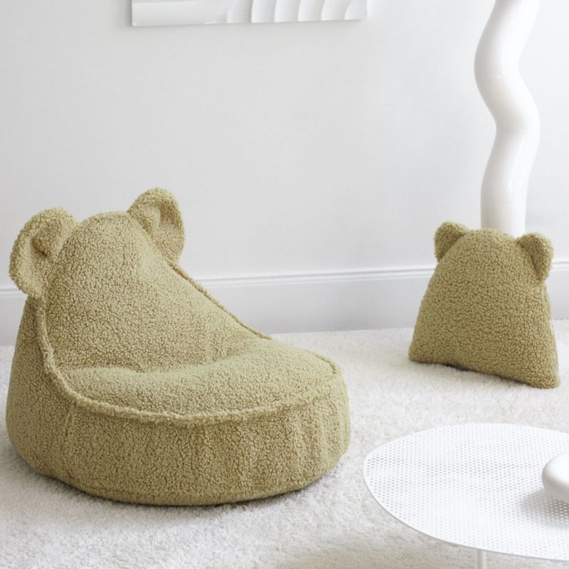 Coussin ours Matcha molletonné Wigiwama Ambiance 3