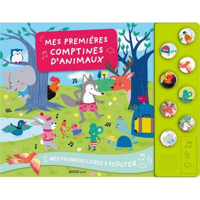 Livre Mes premiers livres à écouter Mes premiers comptines d'animaux   par Auzou Editions