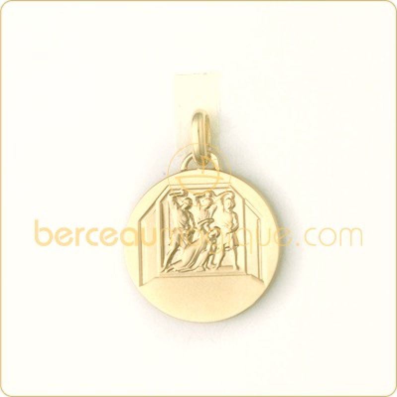 Médaille de baptême Saint Etienne (or jaune avec revers) Monnaie de Paris