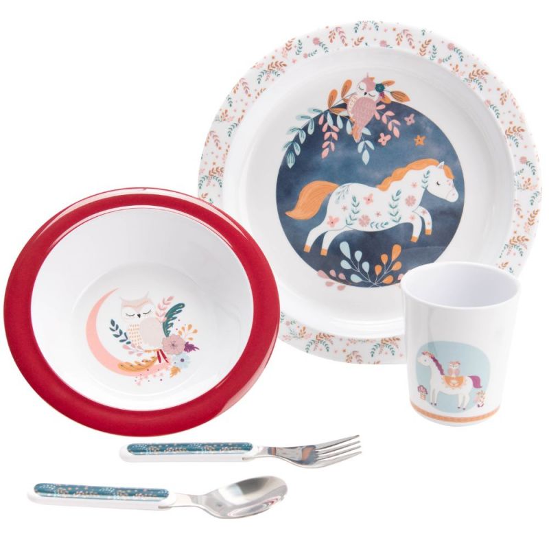 Coffret repas Sofia et Olga reines de la Taïga (5 pièces) Amadeus Les Petits