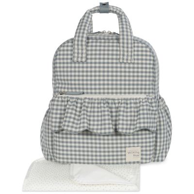 Sac à dos à langer Praliné Vichy Matcha