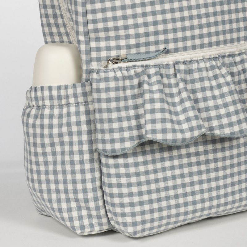 Sac à dos à langer Praliné Vichy Matcha Walking Mum Ambiance 8