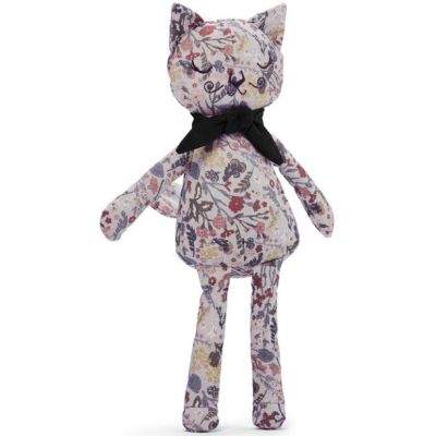 Peluche Chat Vintage Flower Valentine 41 Cm