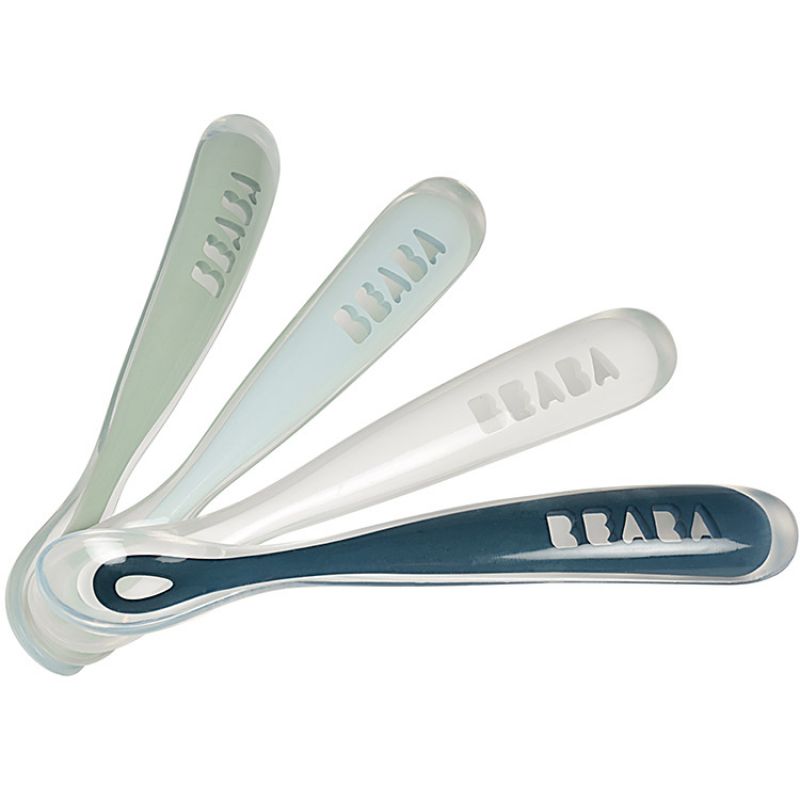 Lot de 4 cuillères 1er repas Soft bleu Béaba Produit 1 grande taille