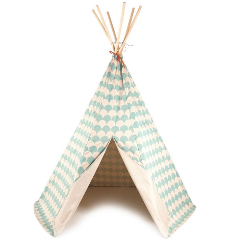 Tente tipi Arizona Ecaille vert d'eau Nobodinoz