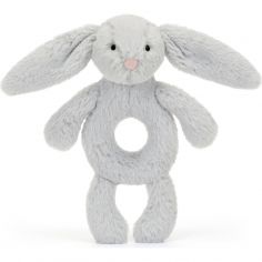 Hochet Bashful Lapin Silver (18 cm) - Jellycat