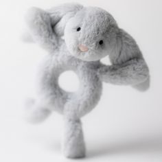 Hochet Bashful Lapin Silver (18 cm)