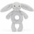 Variation Gris, blanc, rose du produit Hochet Bashful Lapin Silver (18 cm) de la marque Jellycat